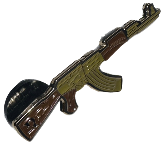 Ak-47 Cuerno De Chivo Metal Hat Pin