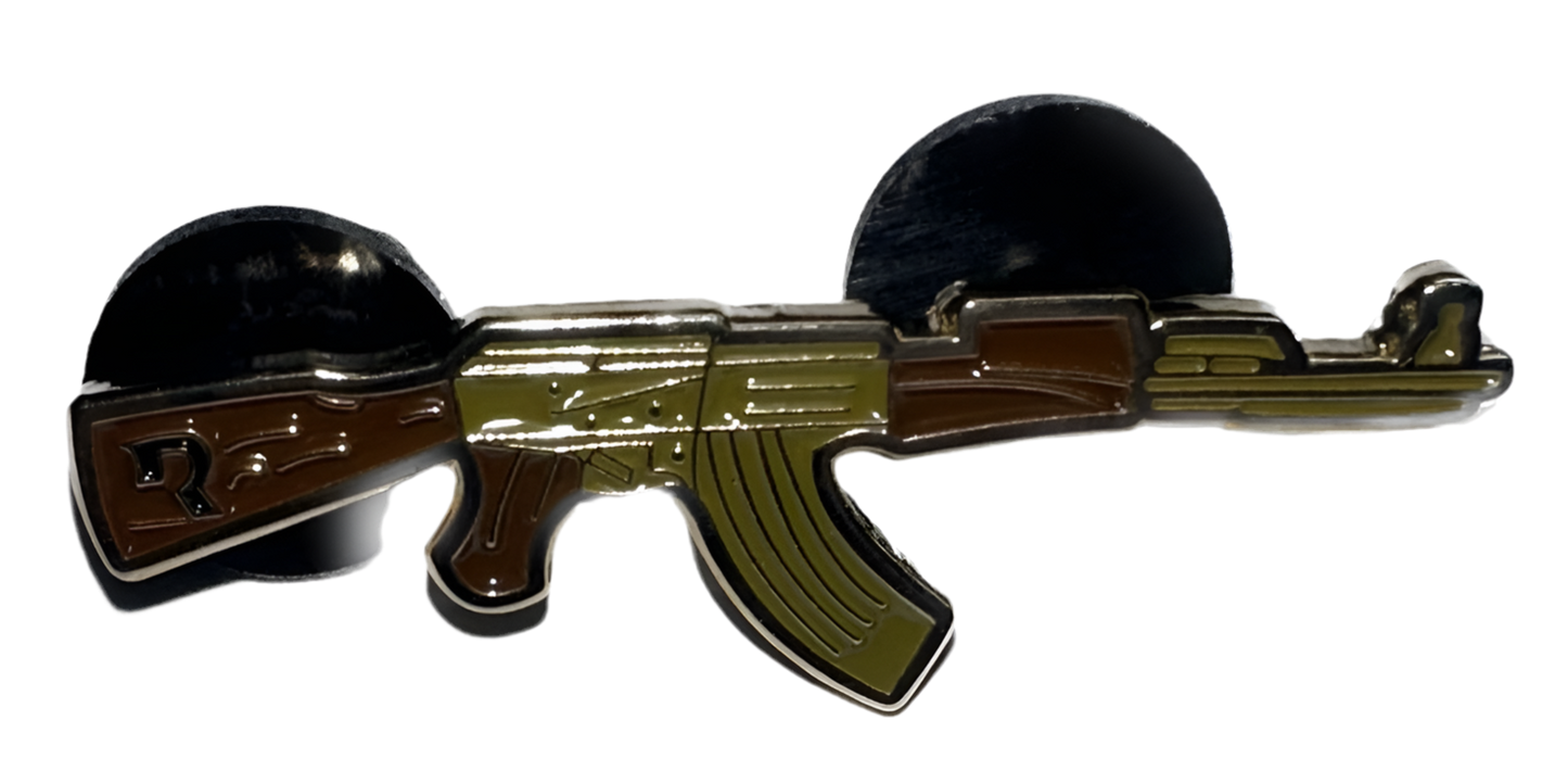 Ak-47 Cuerno De Chivo Metal Hat Pin