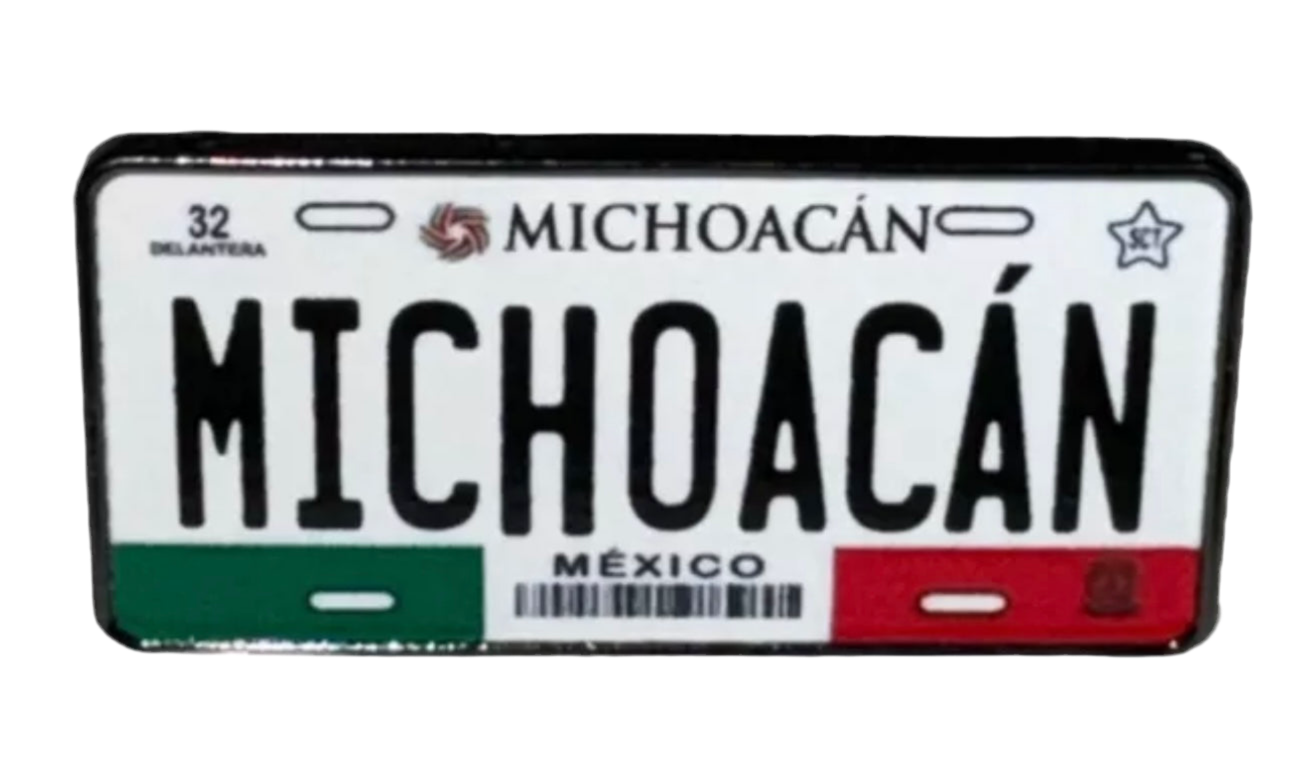 Placa Michoacán License Plate Hat Pin
