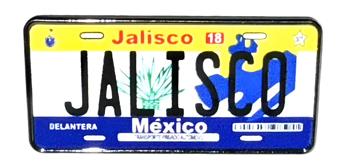 Jalisco License Plate Hat Pin