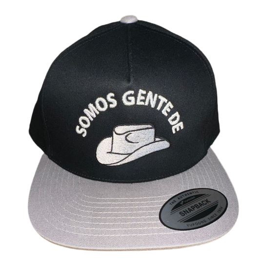 Somos Gente De Sombrero Black/Gray SnapBack