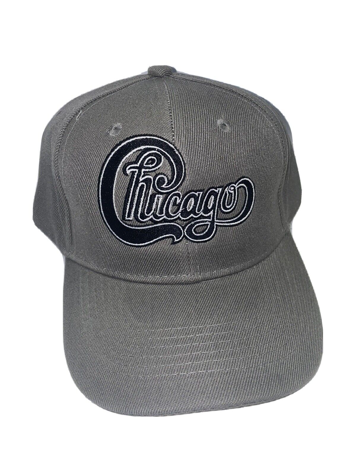 Chicago Logo Custom Embroidered Gray Baseball Cap