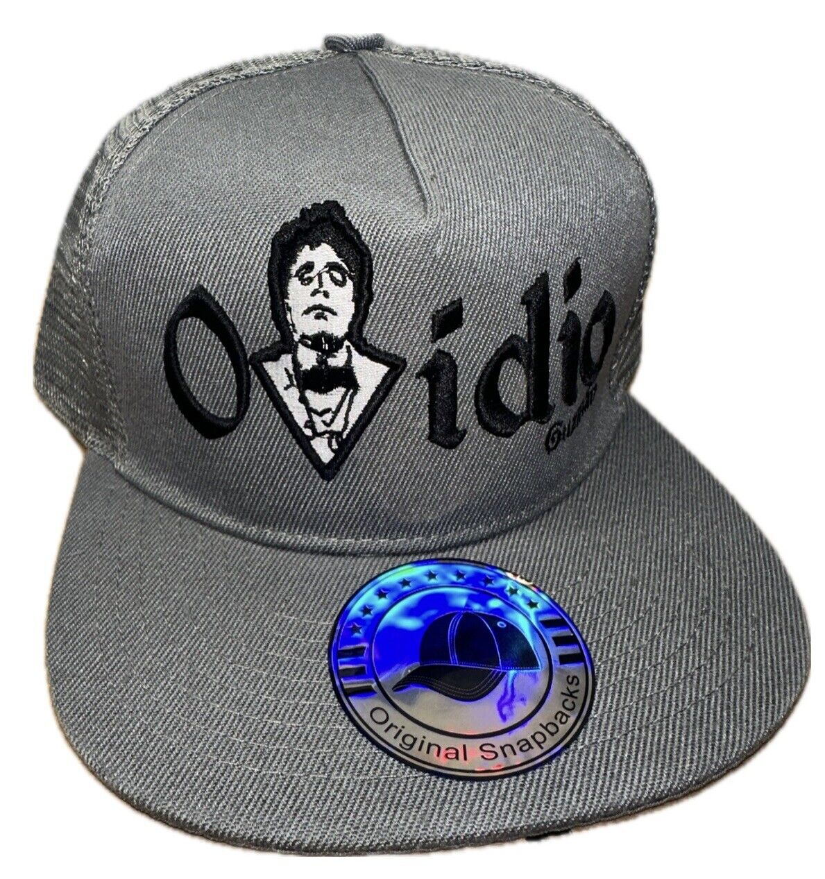 El Raton Ovidio Guzman JGL Chapiza Gray Trucker SnapBack