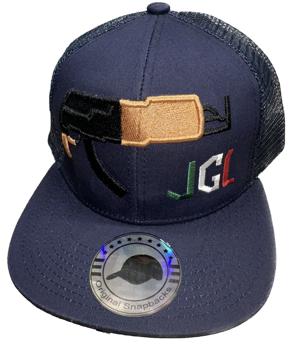 JGL Draco 3D Dark Blue Trucker SnapBack