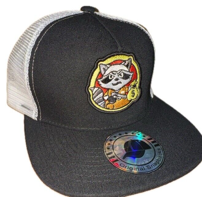 Gorra Mapache Zavandija , Gorra Negra Con Blanco Trucker SnapBack