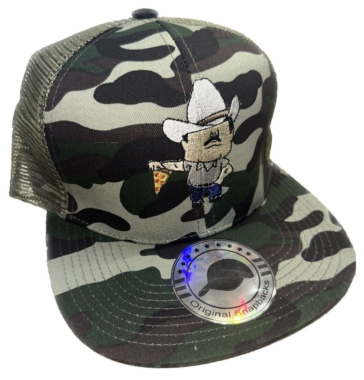 El Mayo Mayiza Chapiza El Chapo JGL 701 Custom Embroidered Camo Trucker SnapBack