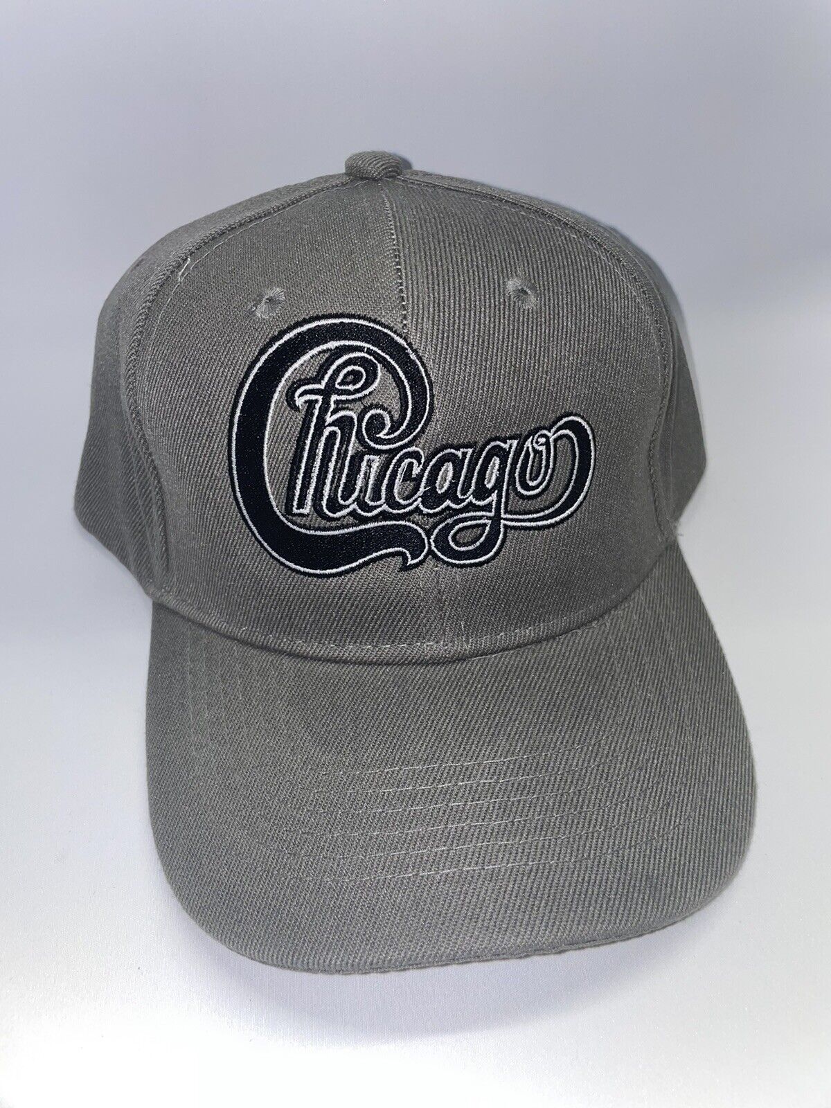 Chicago Logo Custom Embroidered Gray Baseball Cap