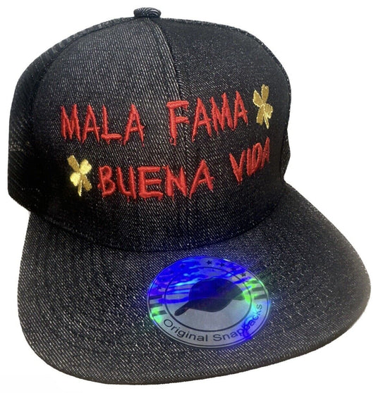 Mala Fama Buena Vida Black Trucker SnapBack