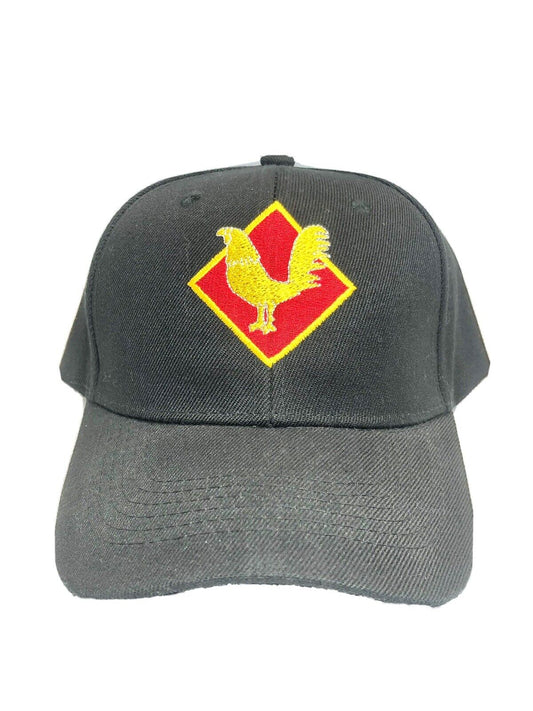 El Gallo De Oro Rooster Logo Custom Embroidered Black Baseball Cap