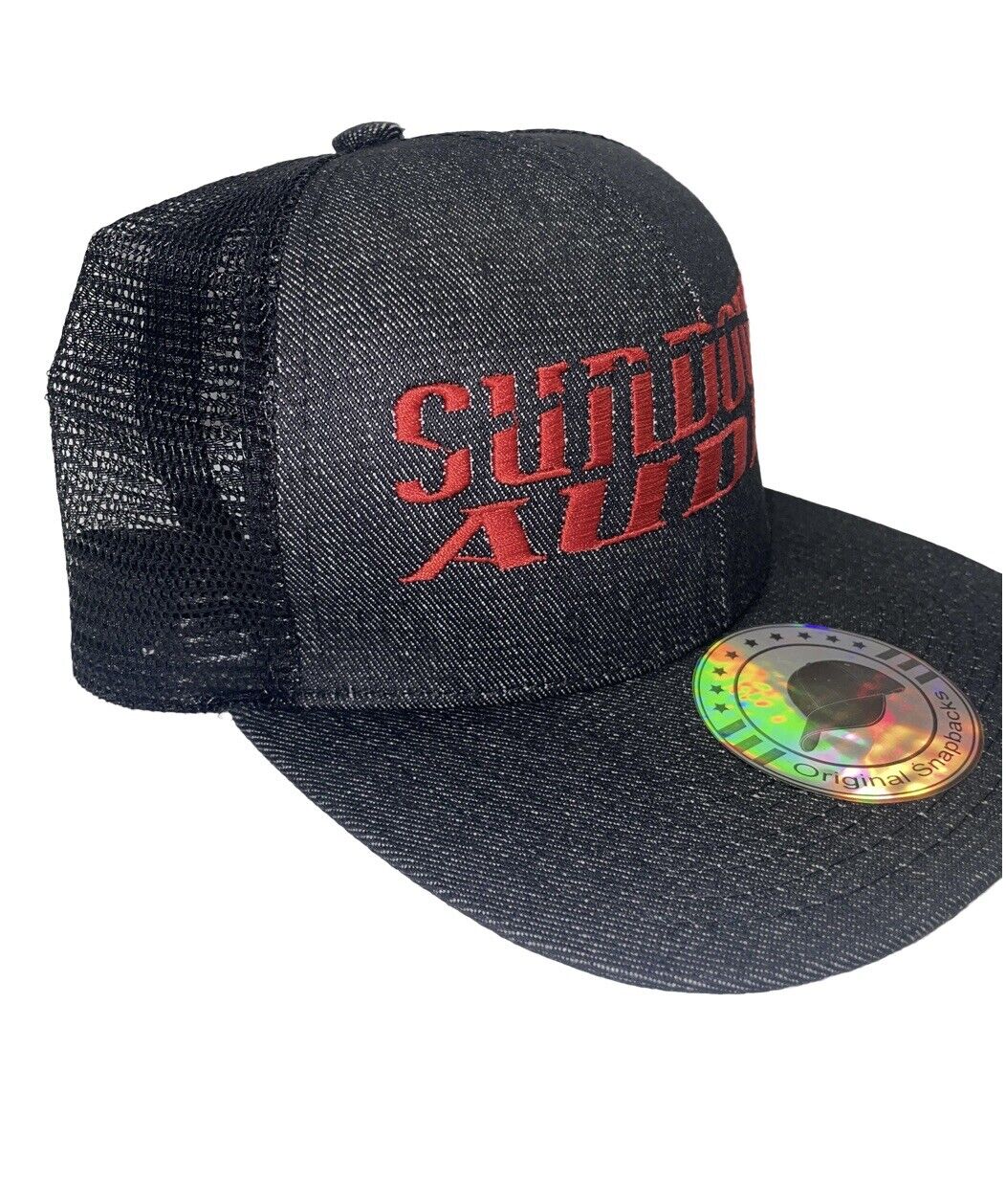 Sundown Audio Black Denim Trucker SnapBack