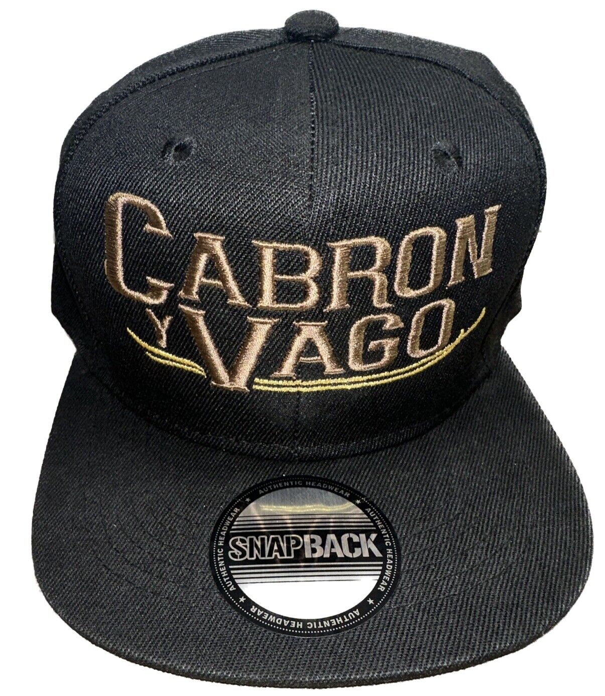 Cabron Y Vago 3D Black SnapBack