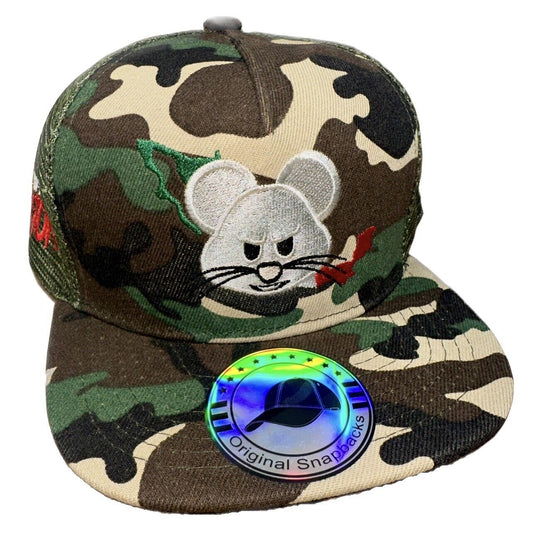 Soy El Raton Ovidio Guzman JGL Chapiza Camo  Trucker Hat 2Designs