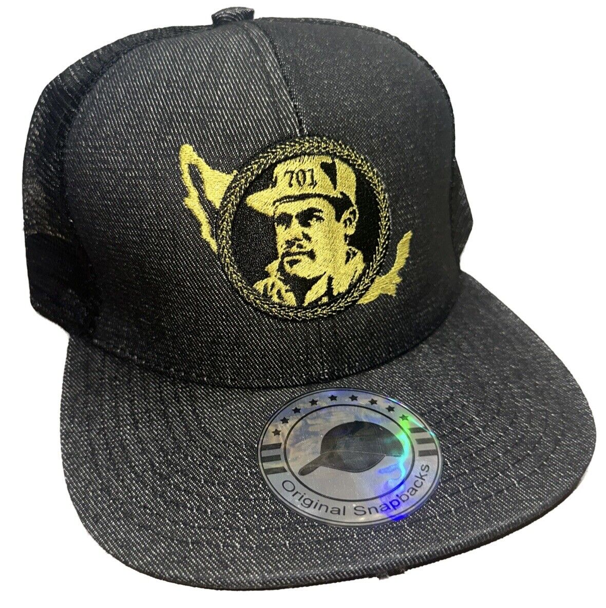 701 JGL El Chapo Chapiza  Black Trucker SnapBack