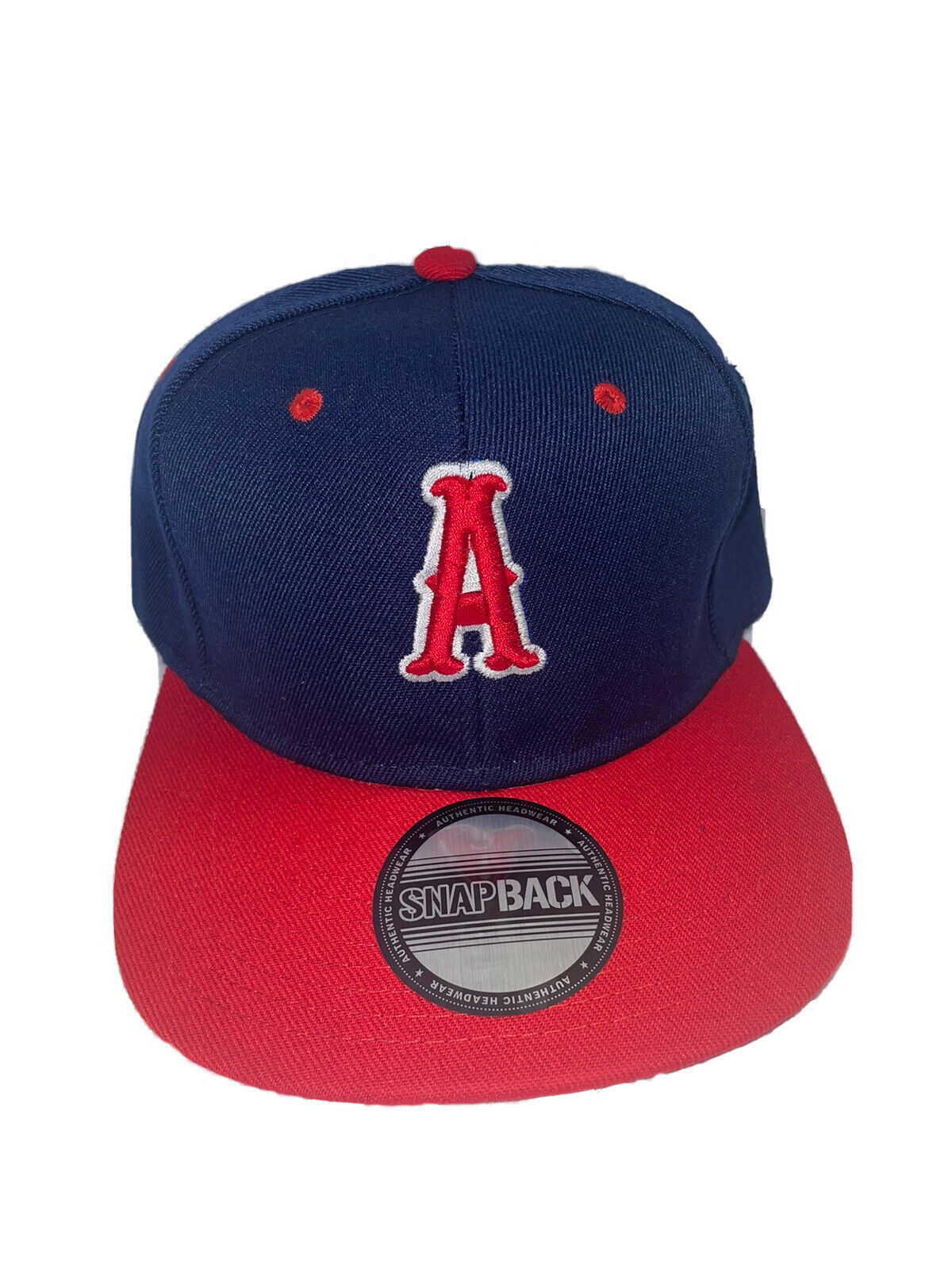 Letter A 3D Embroidered Blue And Red SnapBack