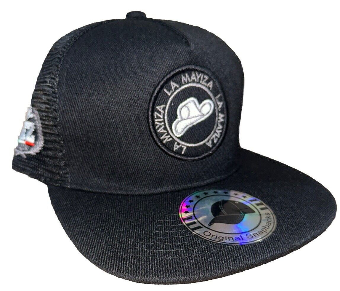 La Mayiza MZ El Mayo  2 Designs Black Trucker SnapBack