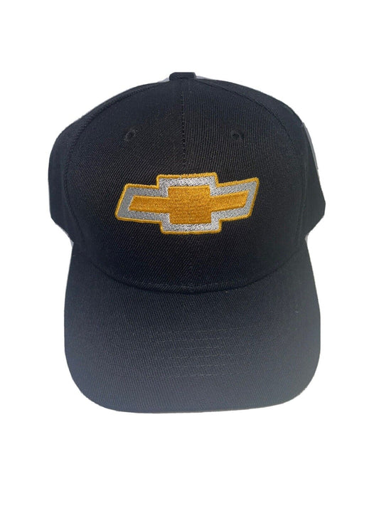 Chevy Logo Custom Embroidered Black Baseball Cap