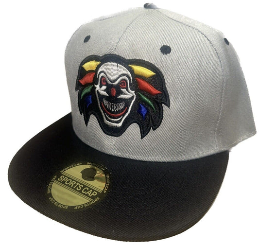 Joker Clown Colorful 3D Embroidered Gray/Black SnapBack