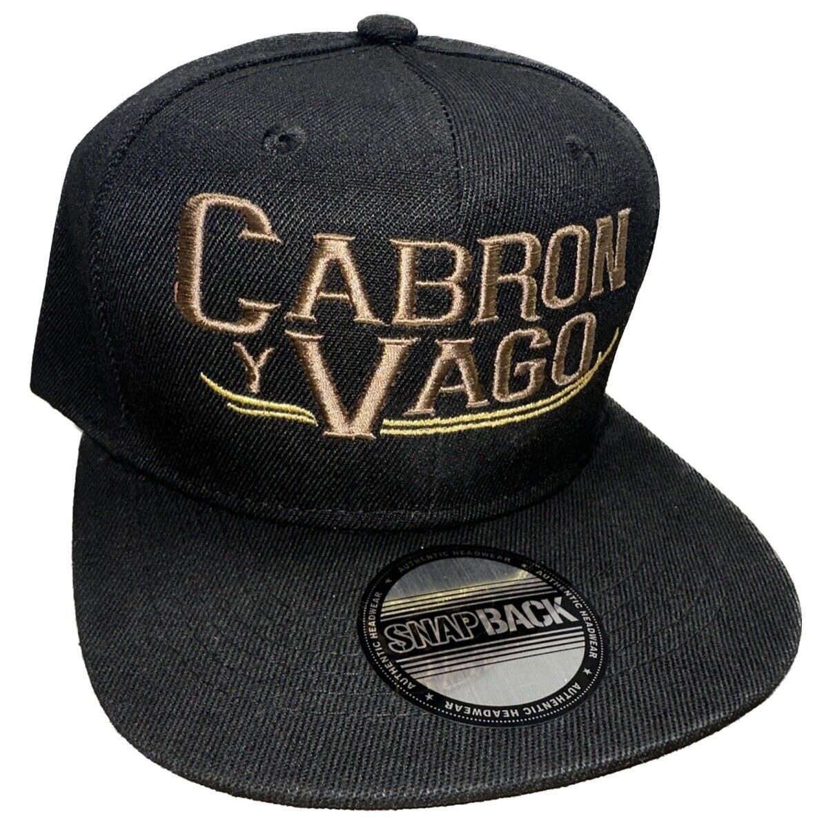 Cabron Y Vago 3D Black SnapBack