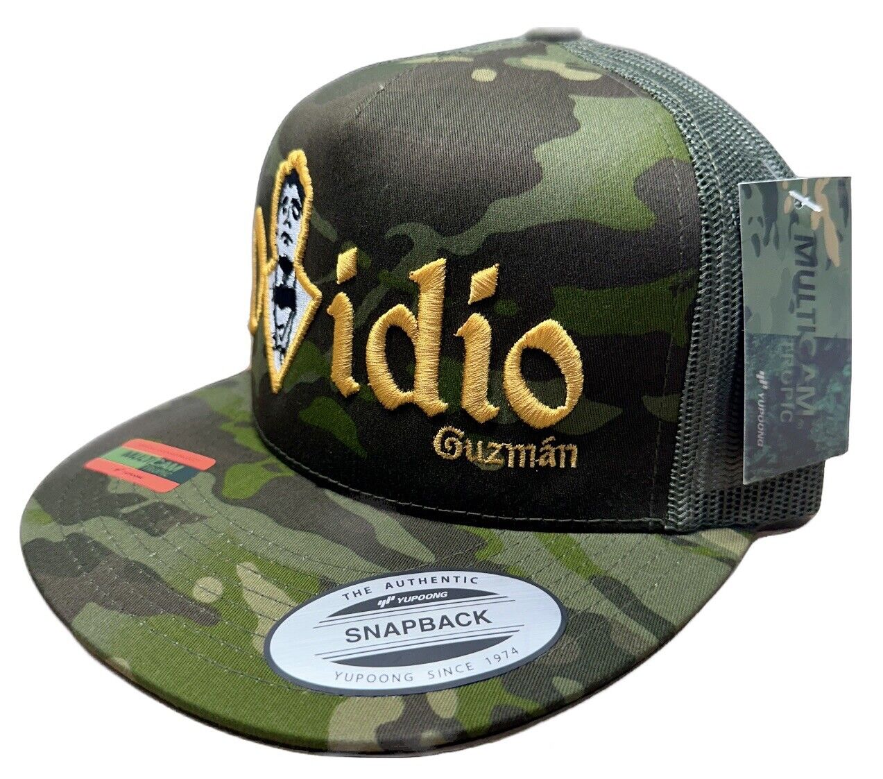 El Raton Ovidio Guzman JGL Chapiza Trucker Camo SnapBack