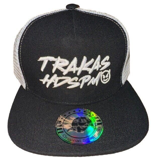 TRAKAS HDSPM , Gorra Negra Con Blanco Trucker SnapBack Black/White Mesh back