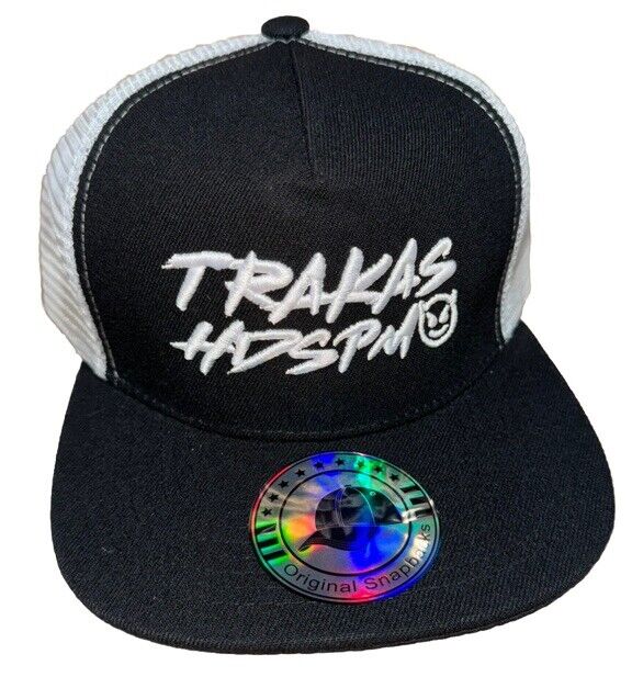 TRAKAS HDSPM , Gorra Negra Con Blanco Trucker SnapBack Black/White Mesh back