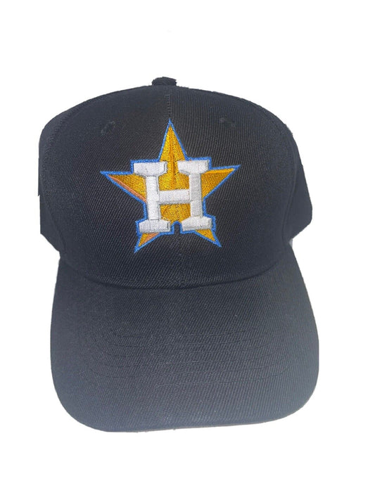 Houston Astros Custom Embroidered Black Baseball Cap