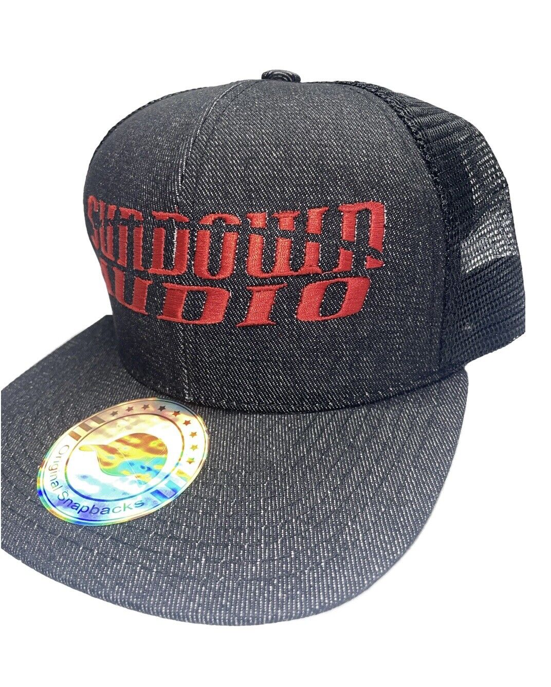 Sundown Audio Black Denim Trucker SnapBack