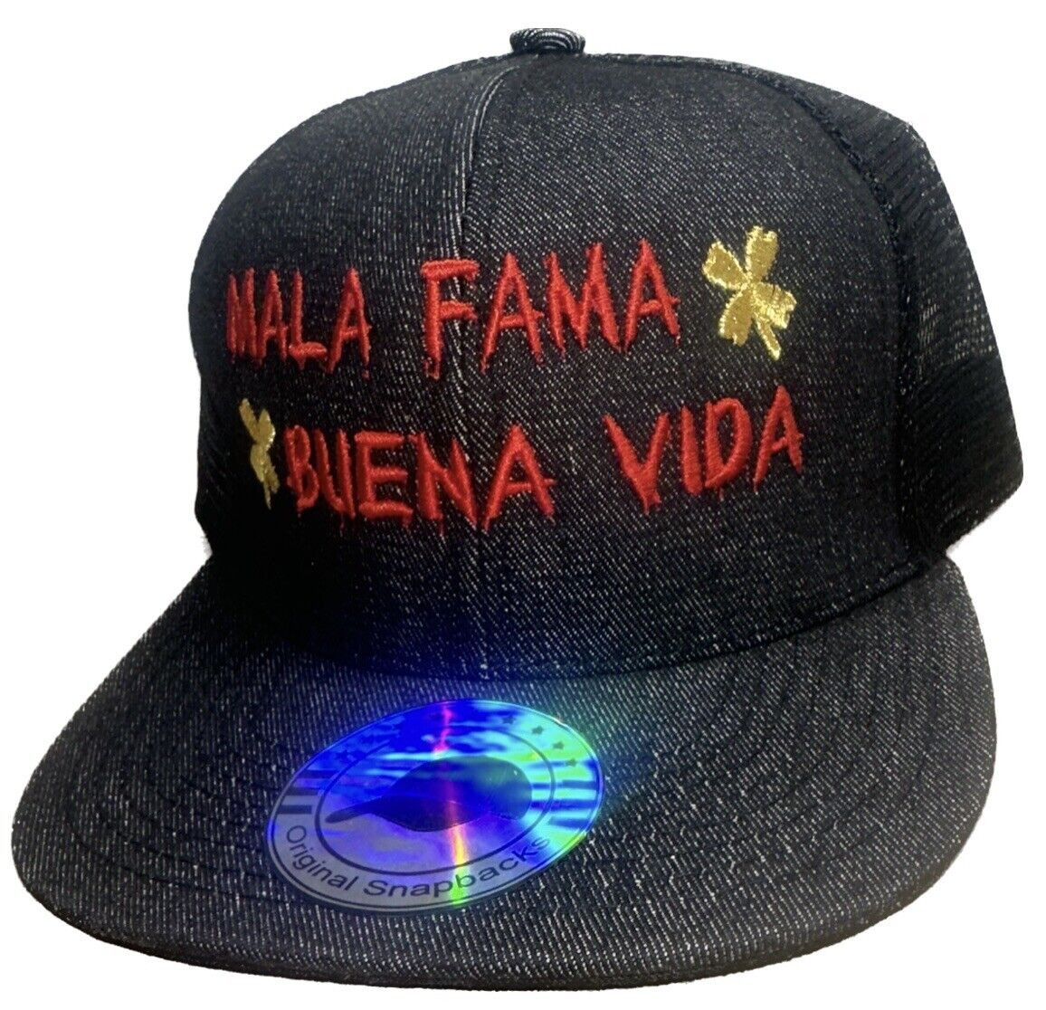 Mala Fama Buena Vida Black Trucker SnapBack