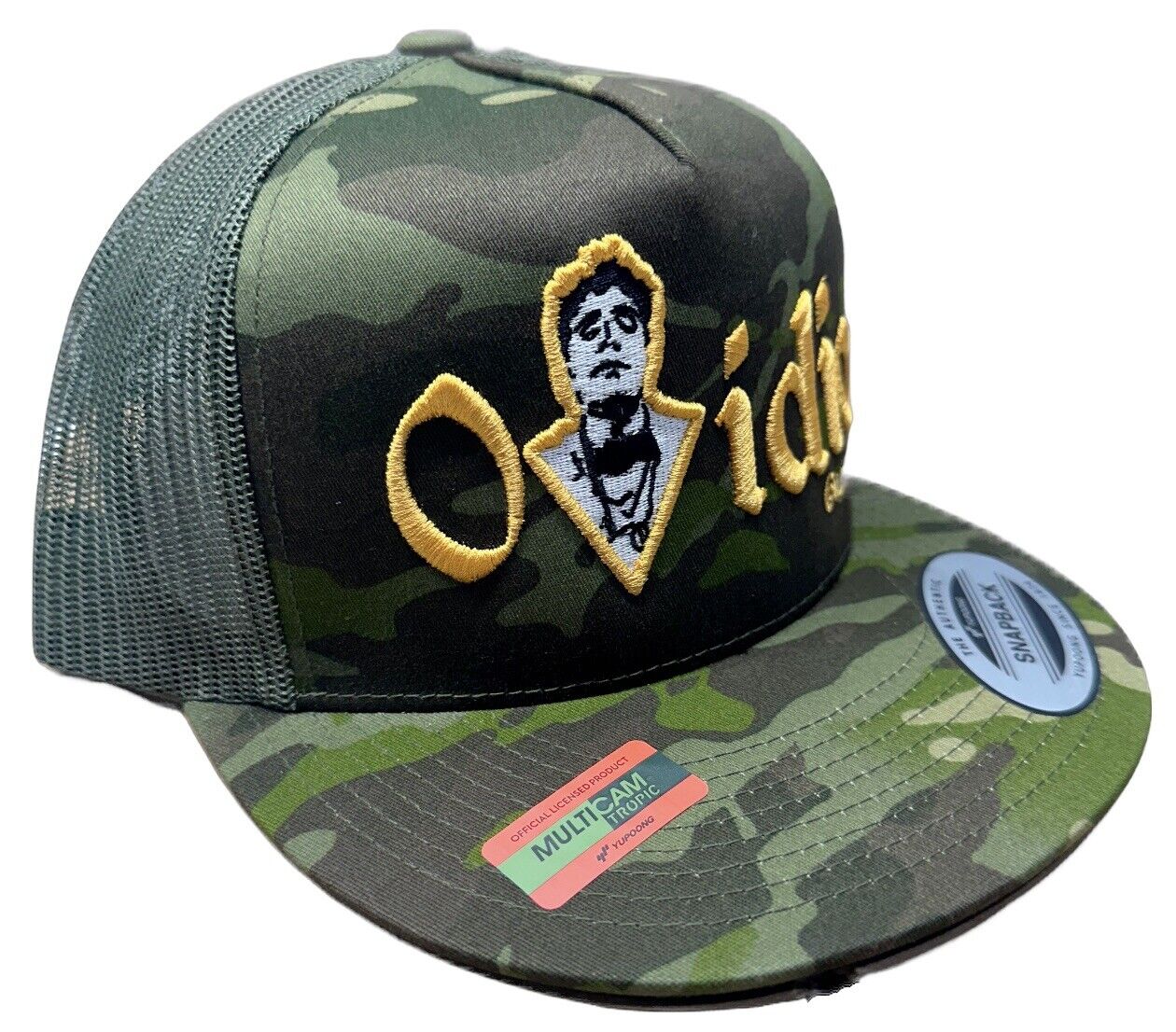 El Raton Ovidio Guzman JGL Chapiza Trucker Camo SnapBack