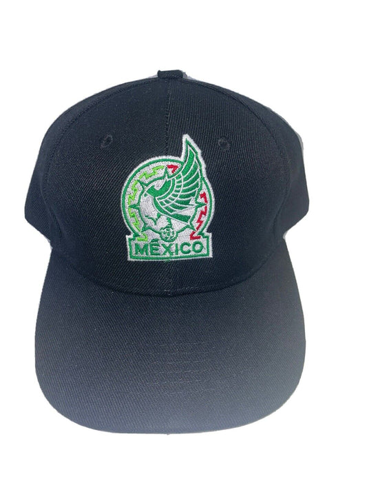 New Mexico Soccer Logo Custom Embroidered Black Baseball Cap