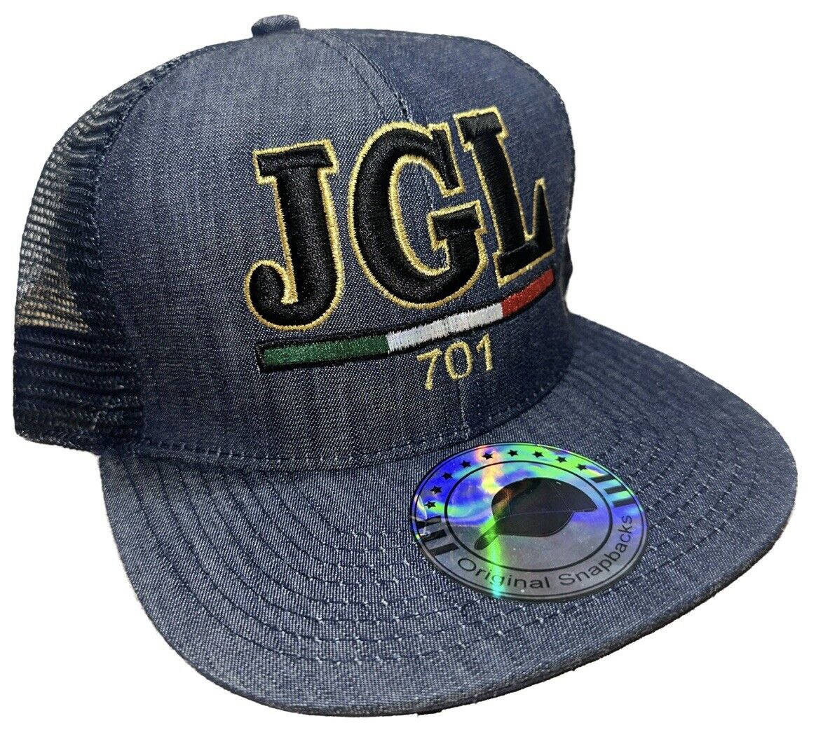 JGL El Chapo 701 Chapiza Gold Metallic 3D Custom Embroidered Trucker SnapBack