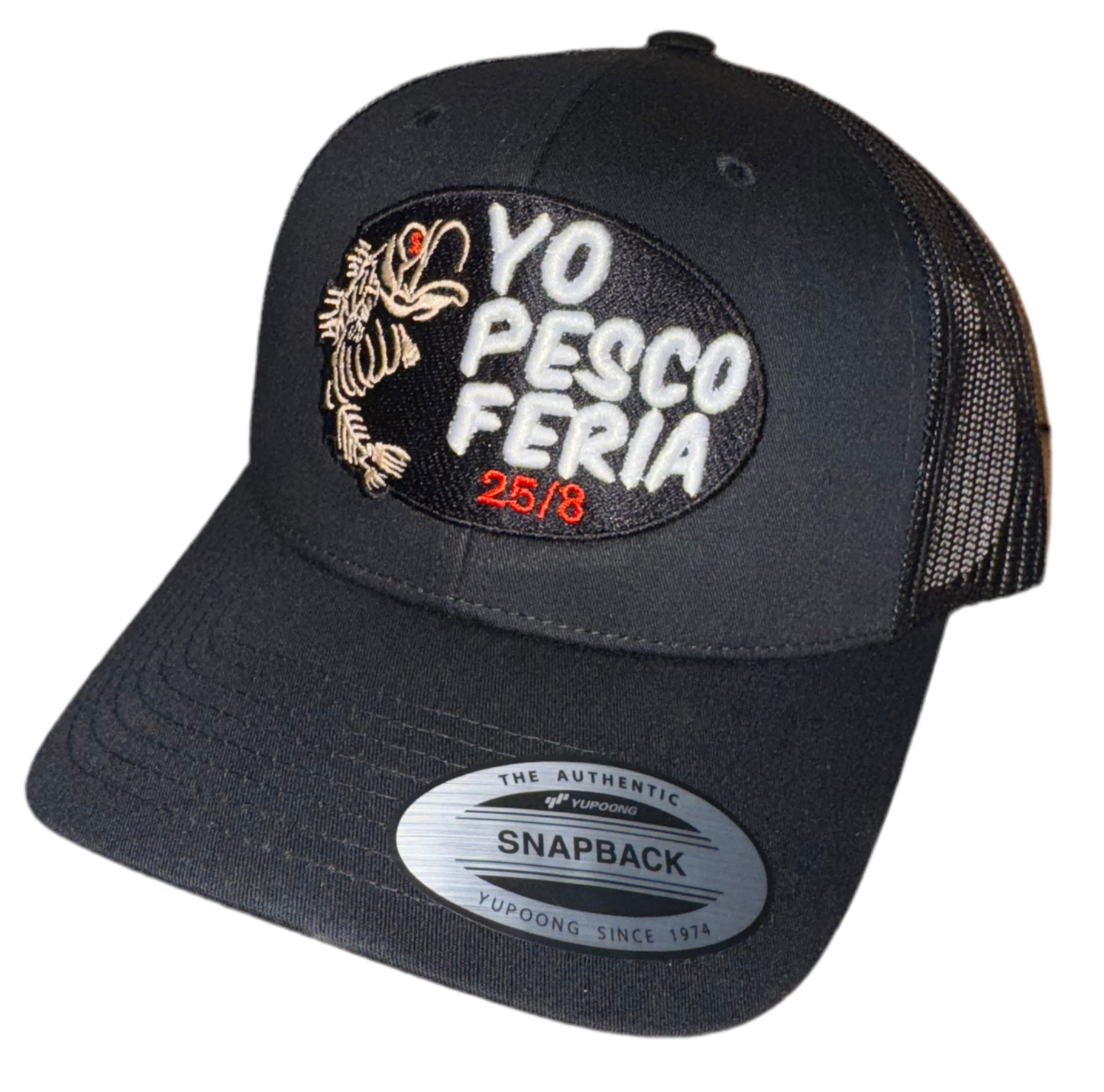 Yo Pesco Feria 25/8 Black Trucker SnapBack