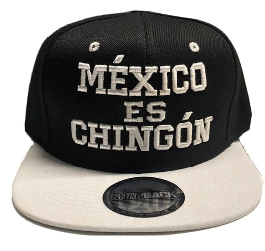 Mexico ES Chingon 3D Black/White Snapback