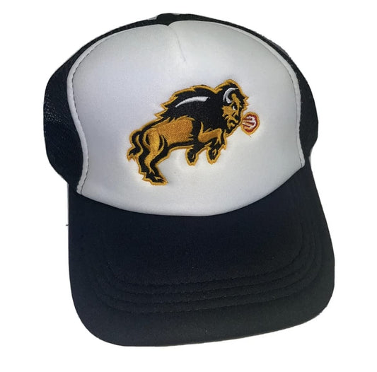 Bull Black & White Trucker Hat