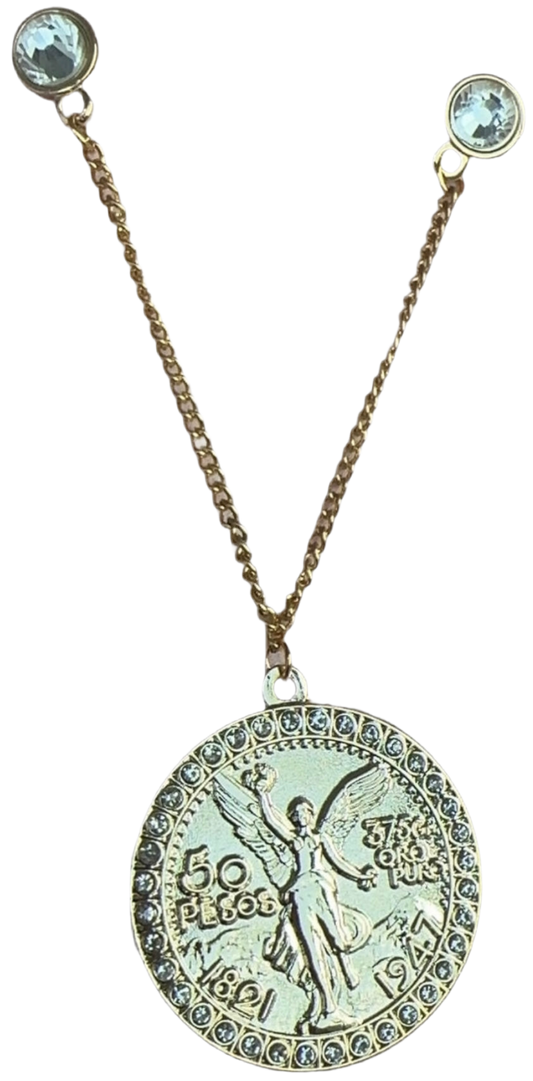 Chain With Centenario Hat Pin Enamel Cadenita Con Centenario  Pins Para Gorra