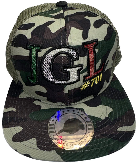 JGL El Chapo 701 Chapiza Camo Trucker Hat