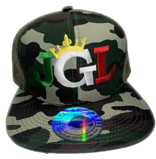 JGL El Chapo 701 Chapiza Custom Embroidered unisex Trucker Hat Camo