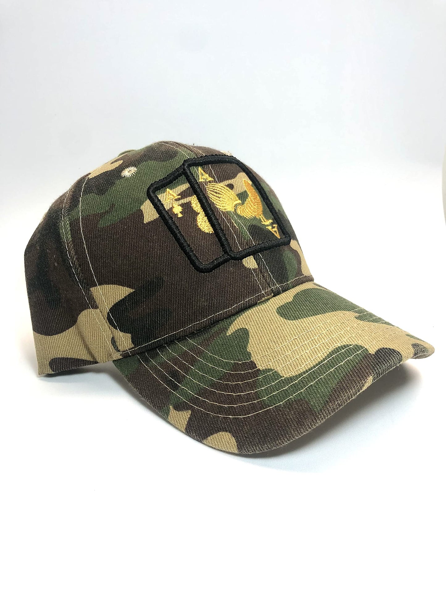 3D Cards Pair Ace Rooster Camo Baseball Cap