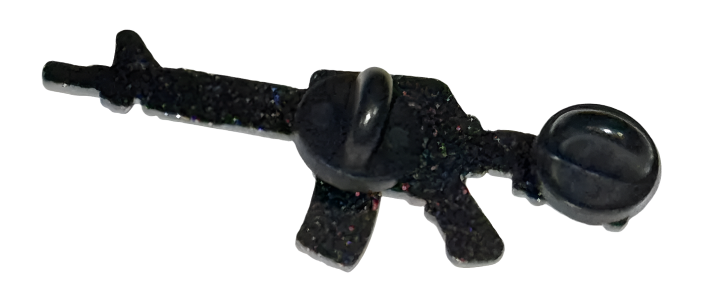 Black Metal AR-15 Hat Pin