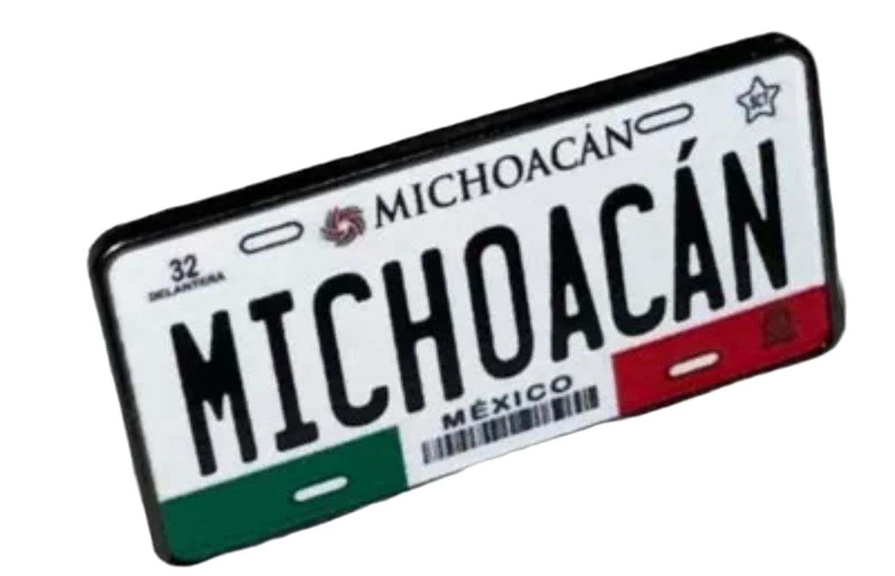 Placa Michoacán License Plate Hat Pin