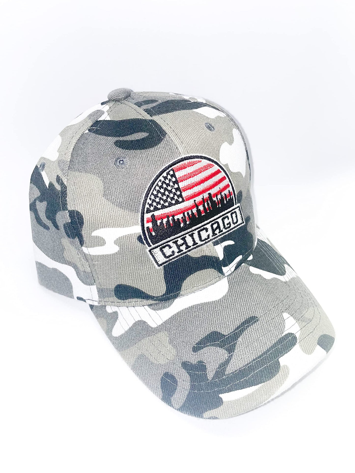 Chicago Skyline Camo Baseball Cap