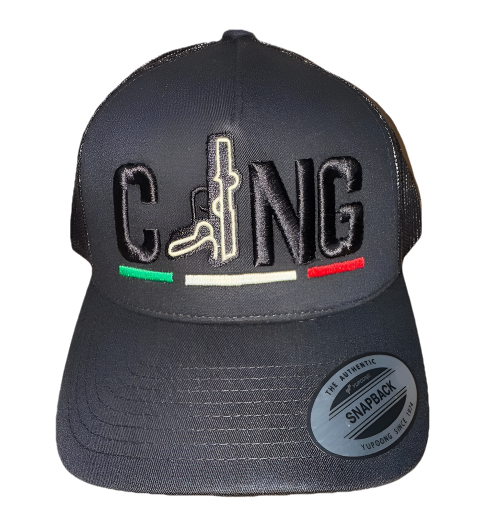 CJNG Black Trucker Baseball SnapBack