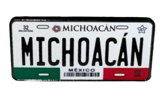 Placa Michoacán License Plate Hat Pin