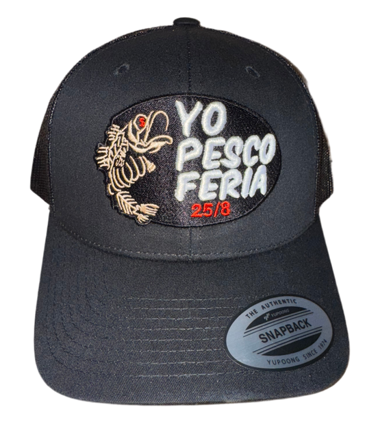 Yo Pesco Feria 25/8 Black Trucker SnapBack