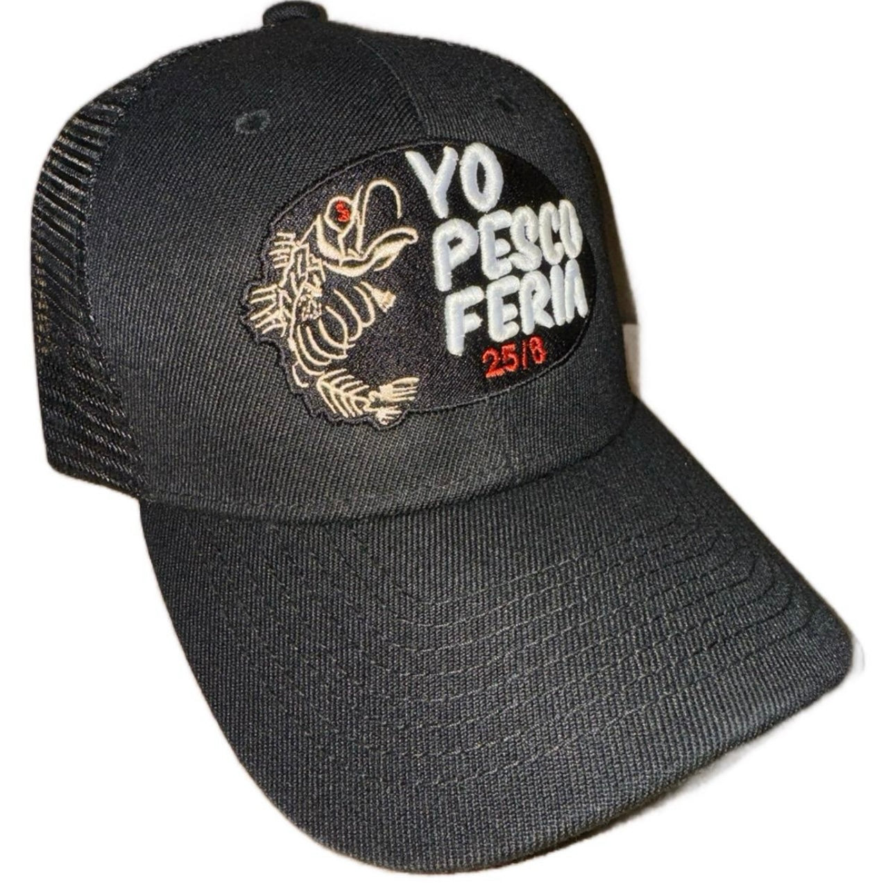 Yo Pesco Feria 25/8 Gorra Negra Mesh SnapBack Black Hat