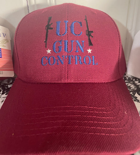 Fuck Gun Control Red Baseball Cap