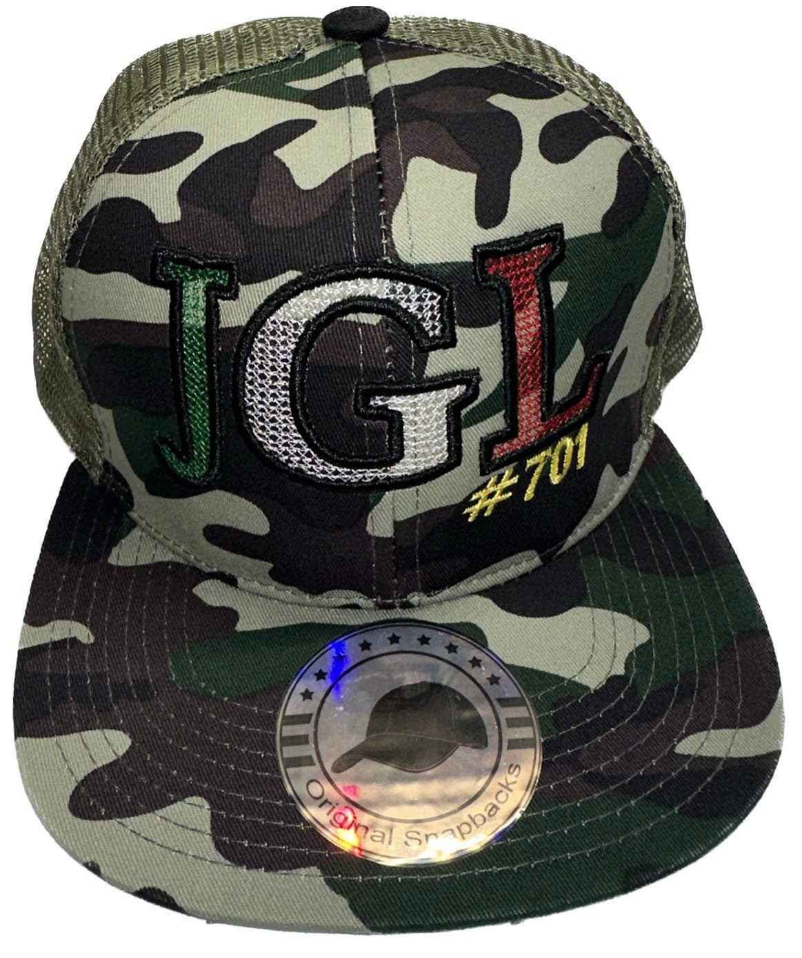 JGL Chapo Chapiza Camo Trucker SnapBack