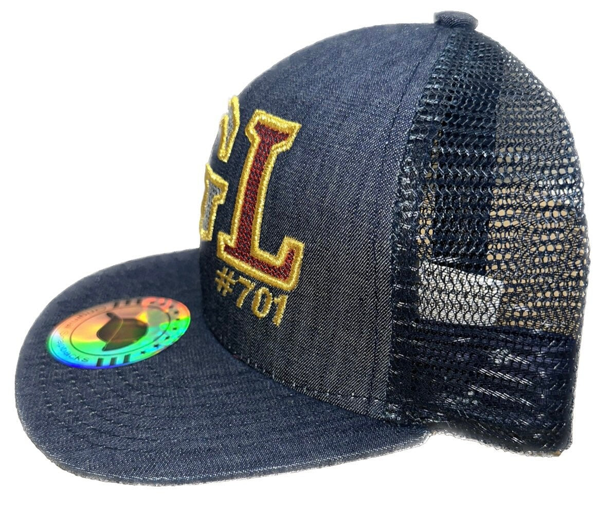 JGL Chapo Chapiza 701 Blue Denim Trucker SnapBack