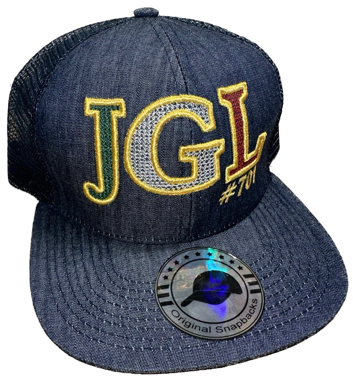 JGL Chapo Chapiza 701 Blue Denim Trucker SnapBack