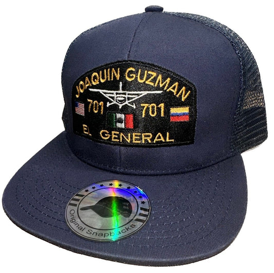 El General El Chapo Chapiza JGL 701 Chapiza SnapBack Trucker Hat